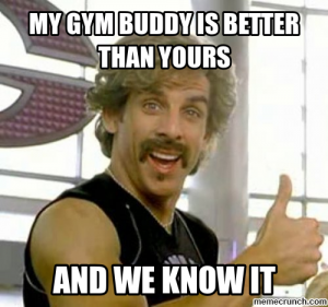 gym buddy quote